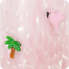 Flamingos Charm Glass 23oz