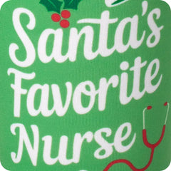 Santa's Favorite Nurse Medium Iced Cup Coolie