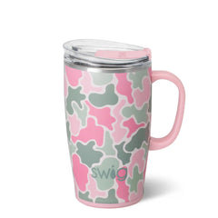 Blushing Camo Travel Mug 18oz