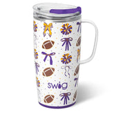 We've Got Spirit Purple + Yellow Travel Mug 22oz