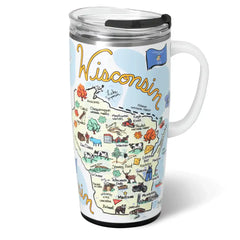 Wisconsin Travel Mug 22oz