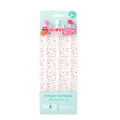 Howdy Y'all Straw Topper Set