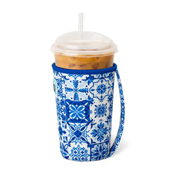 Indigo Tiles Medium Iced Cup Coolie