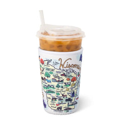 Wisconsin Medium Iced Cup Coolie