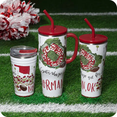 Saturdays in Norman Straw Tumbler 32oz