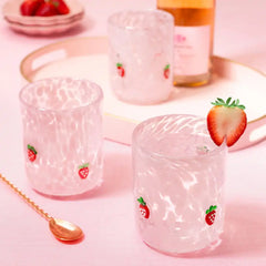 Strawberry Shortcake Charm Glass 17oz