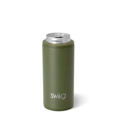 Olive Skinny Can Cooler 12oz