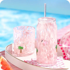 Flamingos Charm Glass 23oz