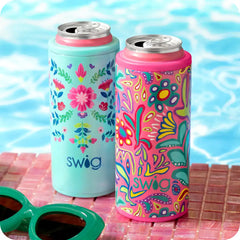 Flora Azul Skinny Can Cooler 12oz