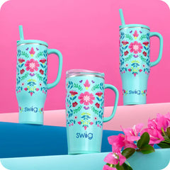 Flora Azul Mega Mug 40oz