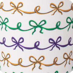 Mardi Gras Bows Large Iced Cup Coolie