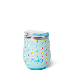 Beach Balls Stemless Wine 12oz