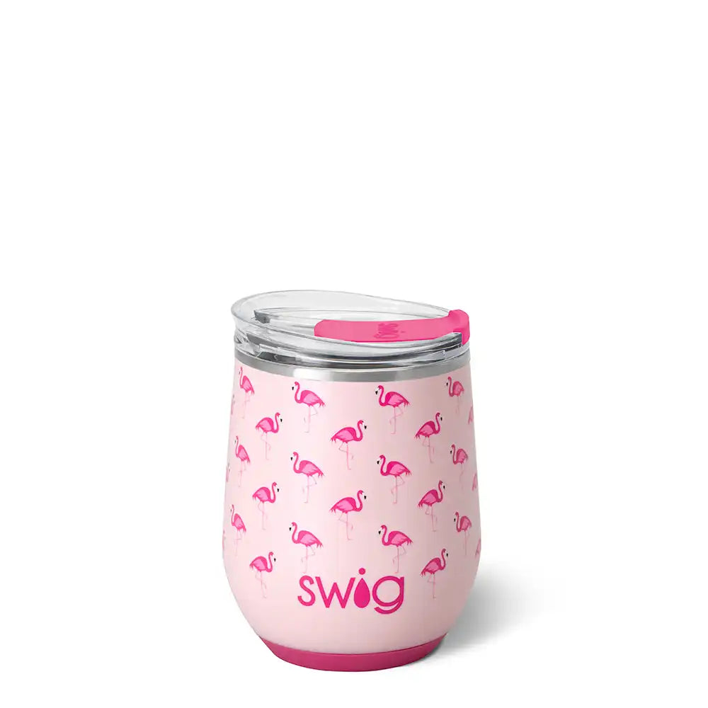 Flamingos Stemless Wine 12oz