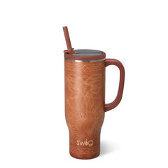 Saddle Stitch Cognac Mega Mug 30oz