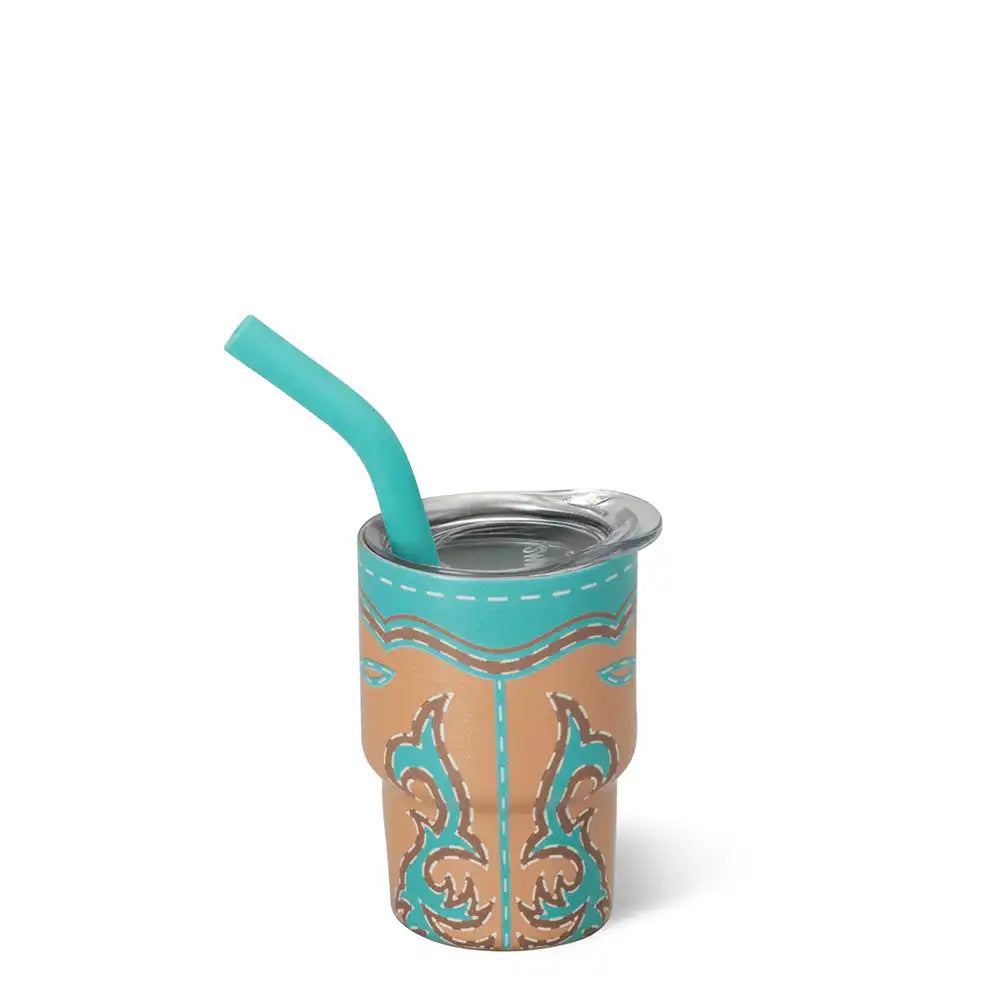 Boot Scootin' Turquoise Swig Shot 2oz