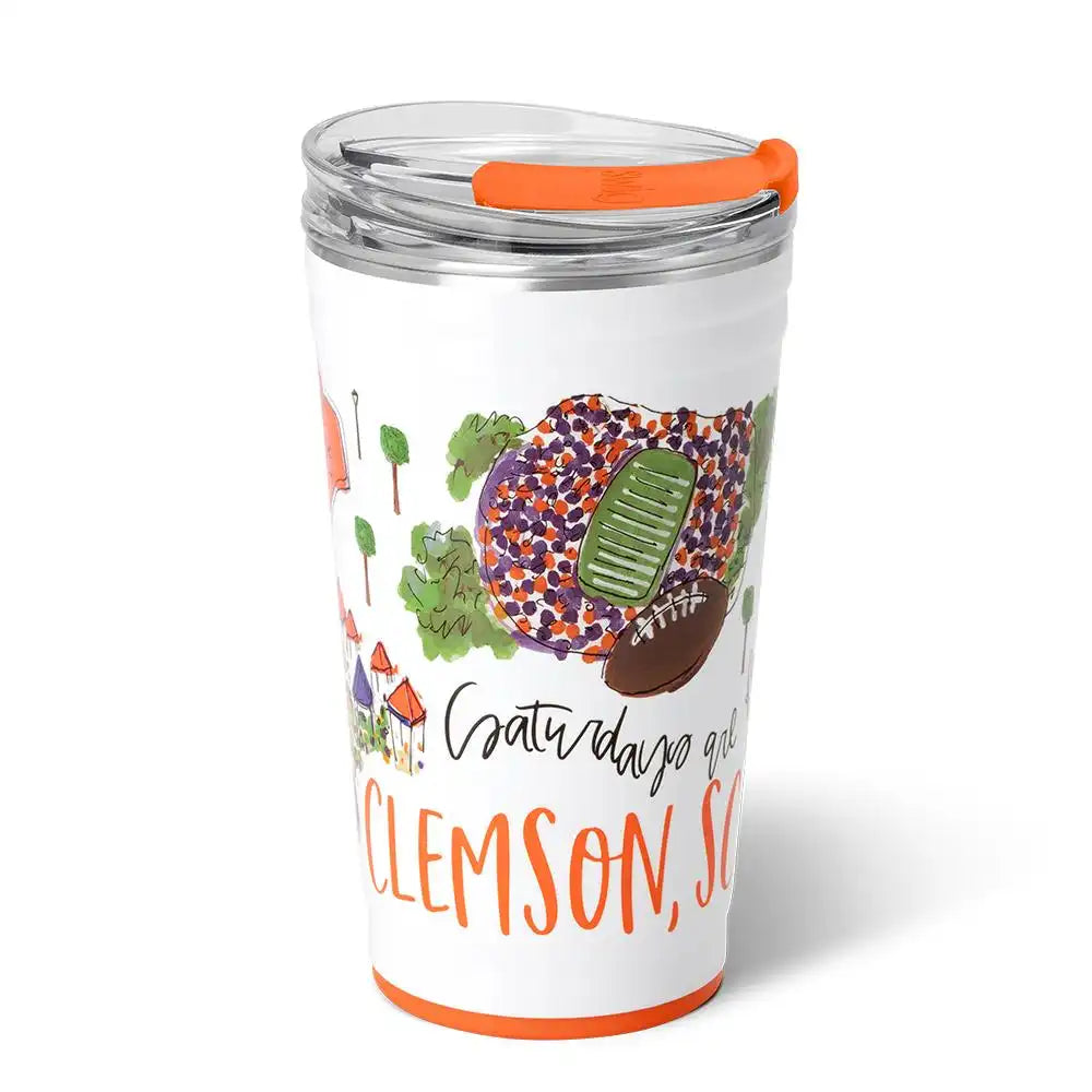 Saturdays in Clemson Party Cup 24oz