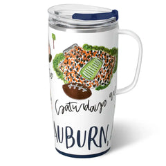 Saturdays in Auburn Travel Mug 22oz