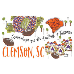 Saturdays in Clemson Party Cup 24oz