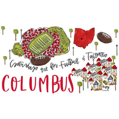 Saturdays in Columbus Party Cup 24oz