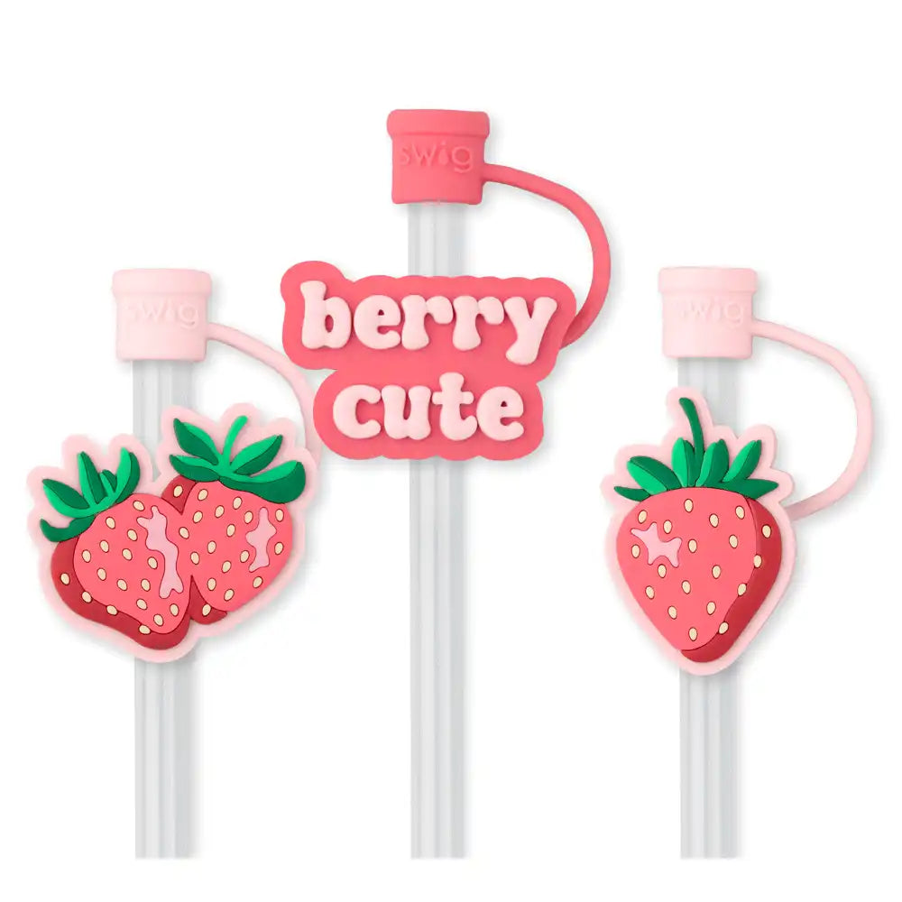 Strawberry Shortcake Straw Topper Set