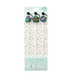 Mardi Gras Party Straw Topper Set