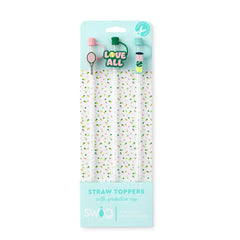 Match Point Straw Topper Set