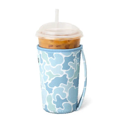 Saltwater Camo Medium Iced Cup Coolie
