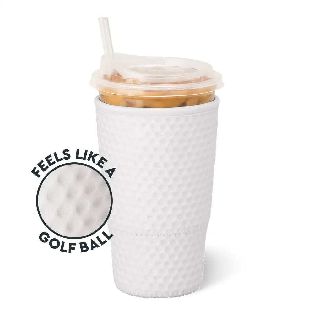 White Golf Ball Large Iced Cup Coolie