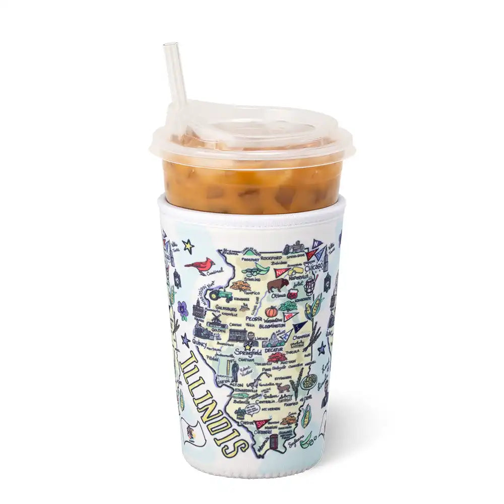 Illinois Medium Iced Cup Coolie