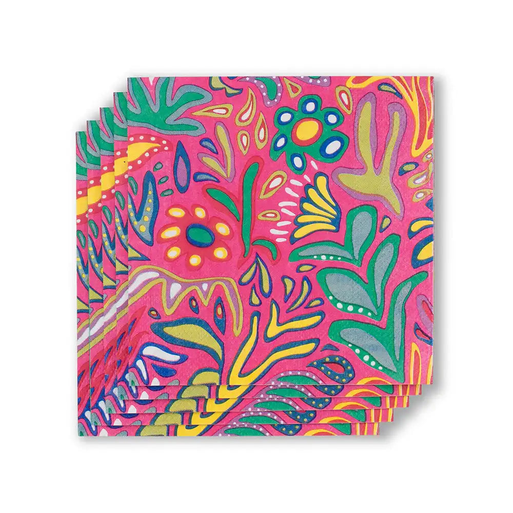 Flora Rosa Cocktail Napkins