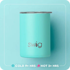 White Golf Ball Short Tumbler 12oz