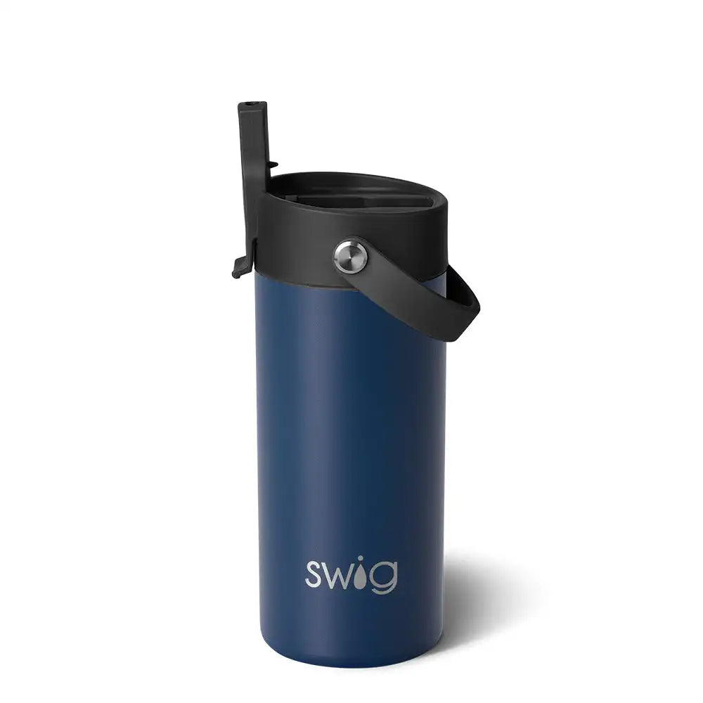 Navy Flip + Sip Slim Tumbler 12oz