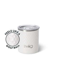 White Golf Ball Lowball Tumbler 12oz