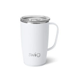 White Travel Mug 18oz