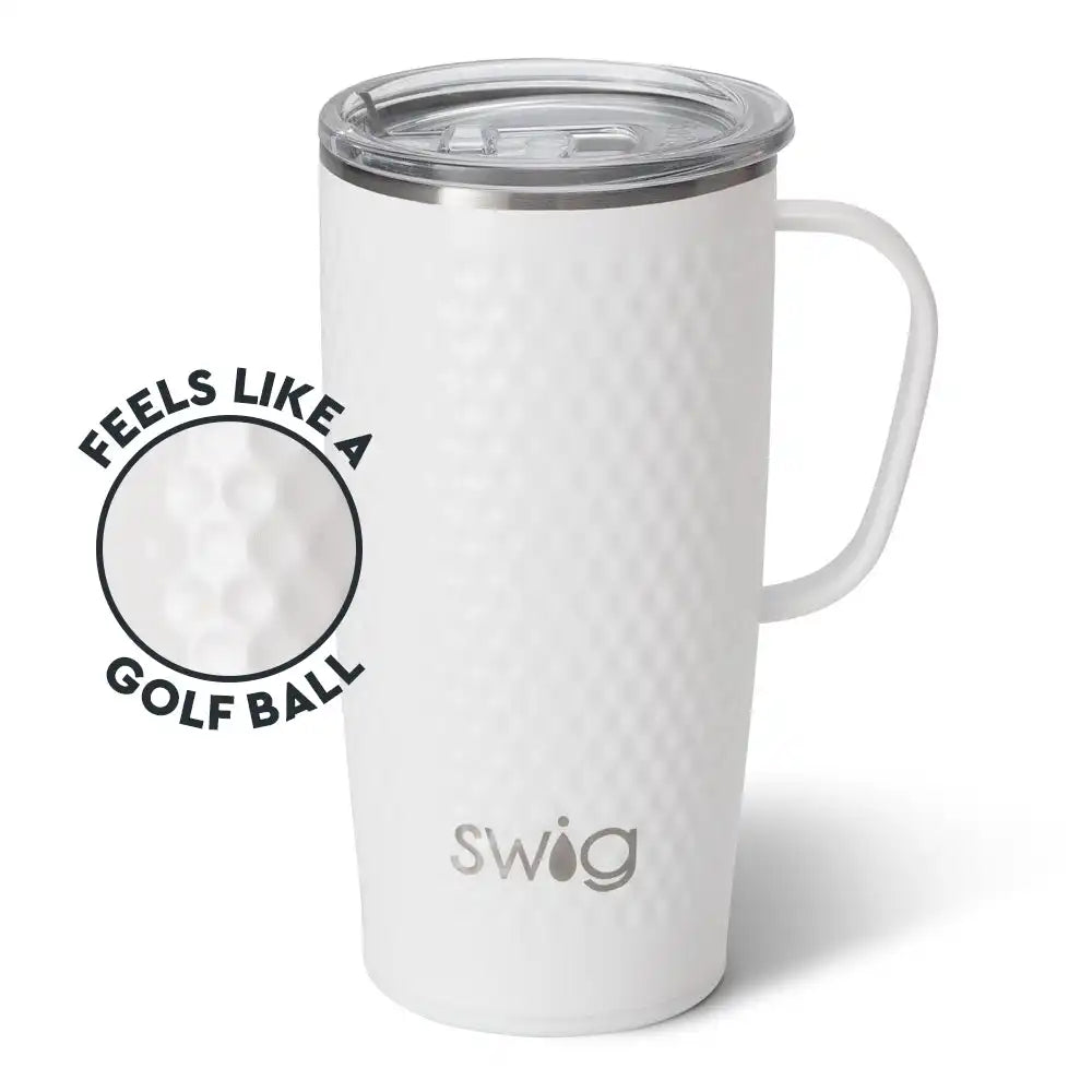 White Golf Ball Travel Mug 22oz
