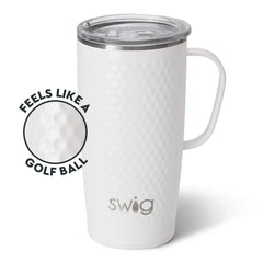 White Golf Ball Travel Mug 22oz