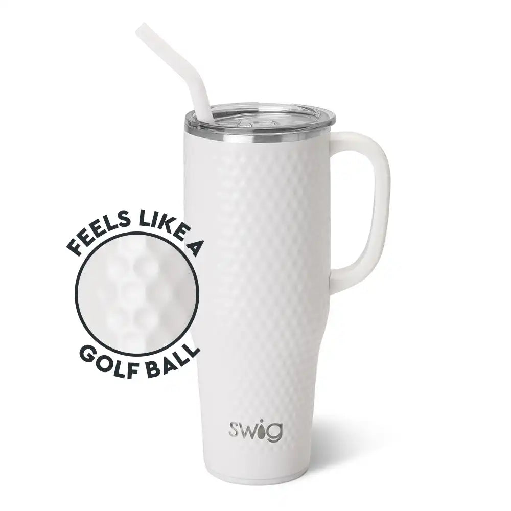 White Golf Ball Mega Mug 40oz