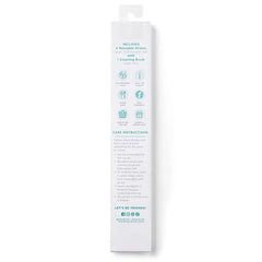 Scrub Life + Aqua Glitter Reusable Straw Set